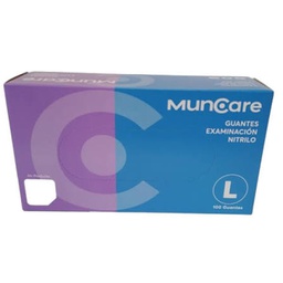 [288894] Muncare Guante de Nitrilo Celeste Talla L |100 un