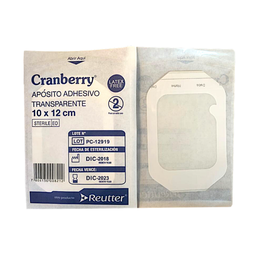 [AAAPTRA1] Cranberry Apósito Adhesivo Transparente 10 x 12 cm | Unidad