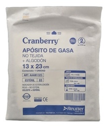 [AAAN1323] Cranberry Apósito de Gasa No Tejida + Algodón 13 x 23 cm | Unidad